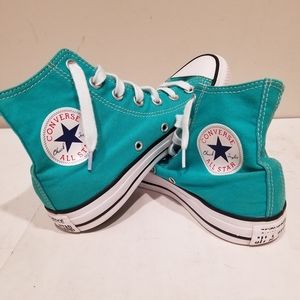 Converse ALL-STARS Chuck Taylor's High Top Teal W-7, M-5